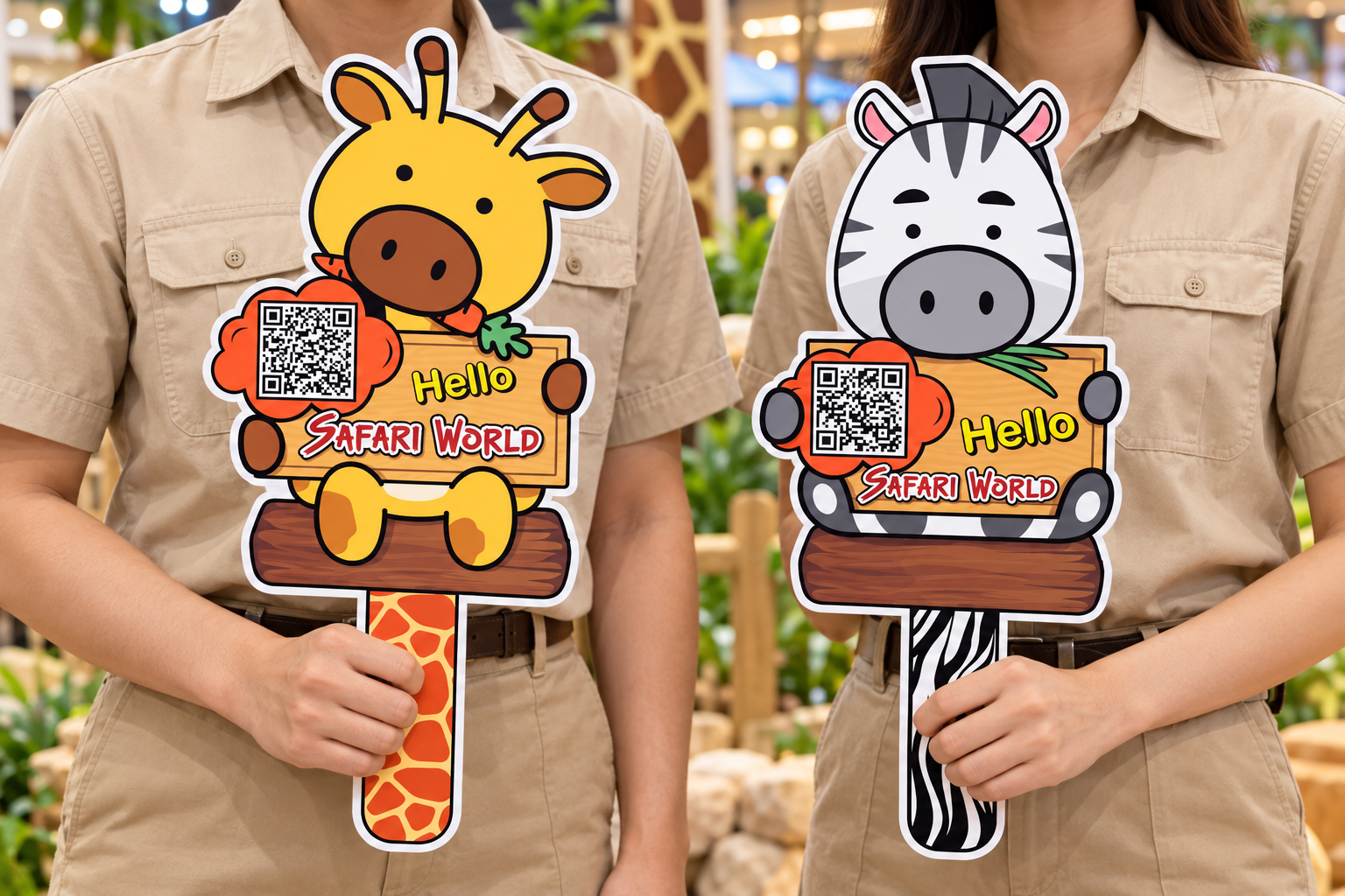 Handheld Safari World Roadshow Signs.png