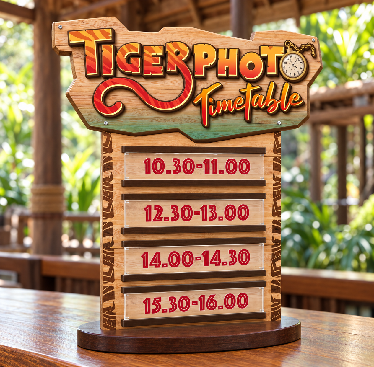 Tropical tiger activity timetable sign.png