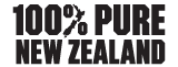 Pure New Zealand logo with black and white text