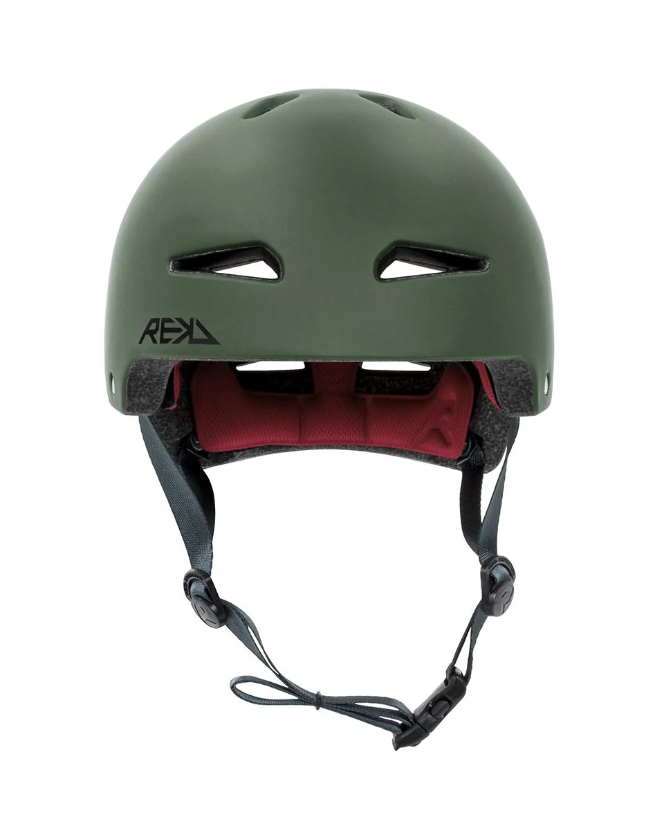 RKD259 REKD Ultralite In-Mold Helmet Green Front.jpg