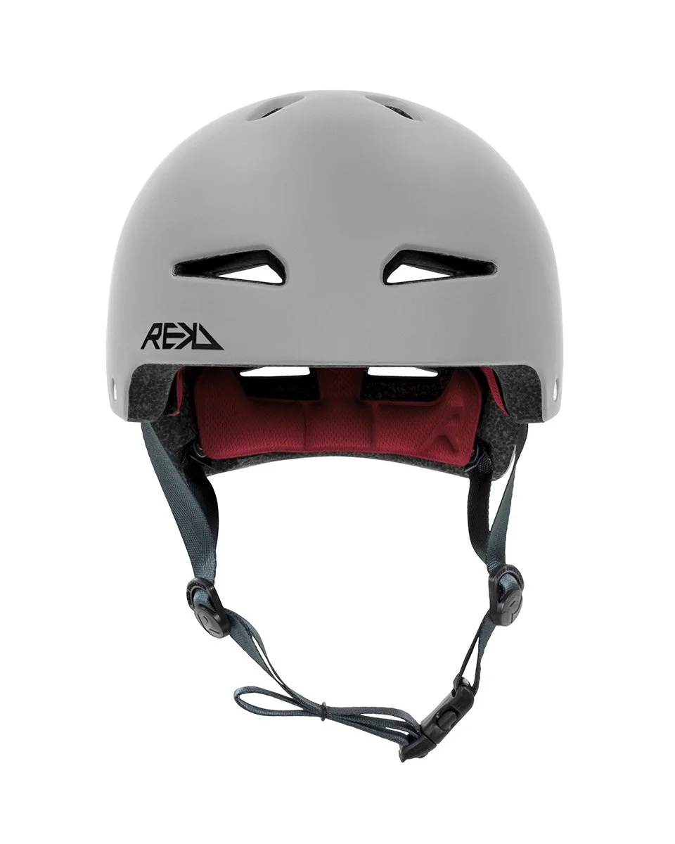 RKD259 REKD Ultralite In-Mold Helmet Grey Front.jpg