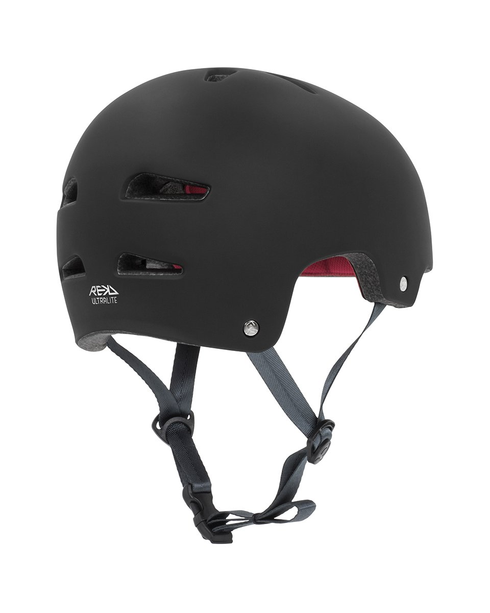 RKD259 REKD Ultralite In-Mold Helmet Black Back Angle.jpg