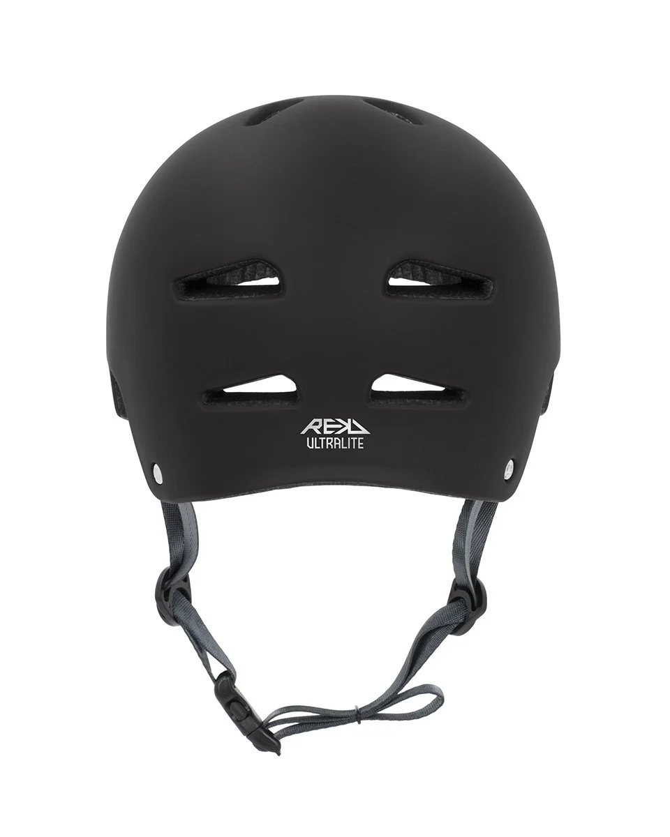 RKD259 REKD Ultralite In-Mold Helmet Black Back.jpg