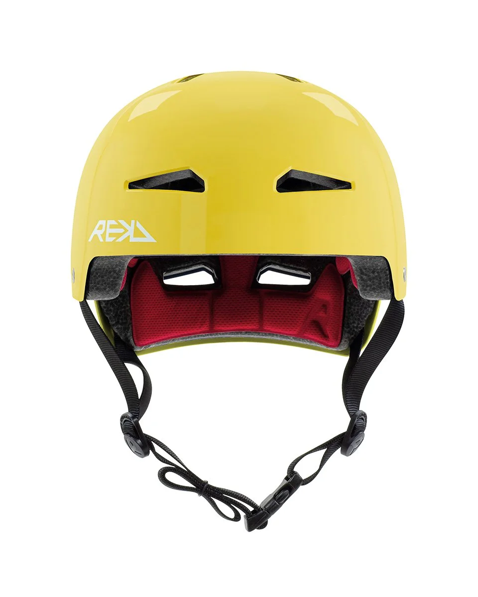 RKD159 REKD Elite 2.0 Helmet Gloss Yellow Front.jpg
