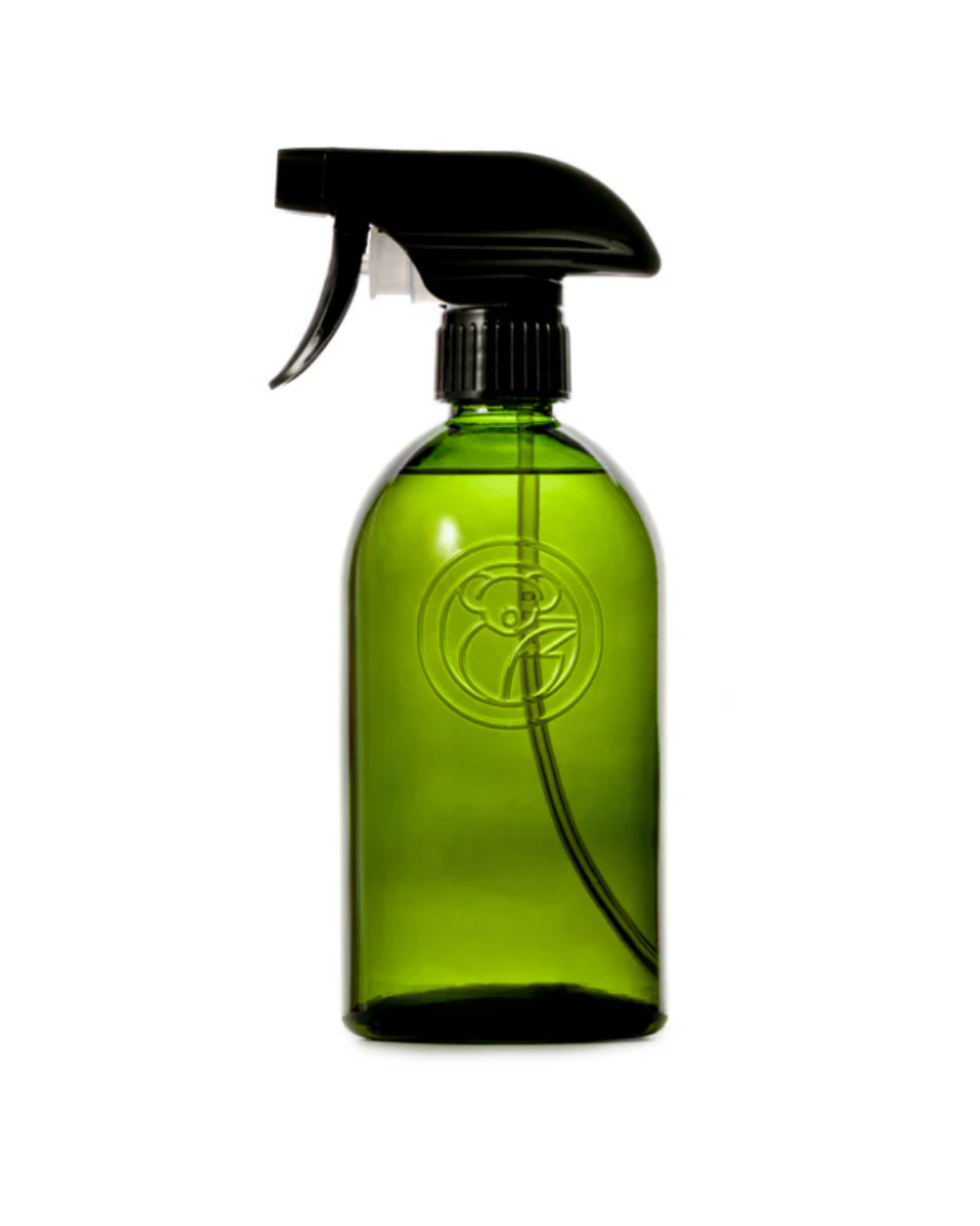 Green Glass Spray Bottle