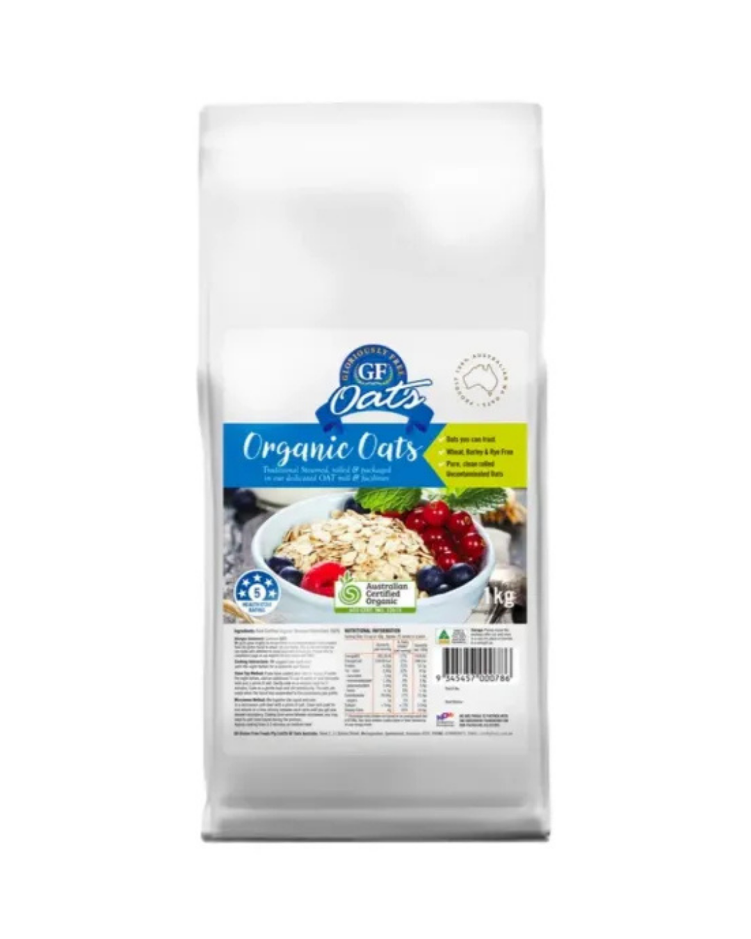 Gloriously Free - Organic Gluten Free Oats1kg