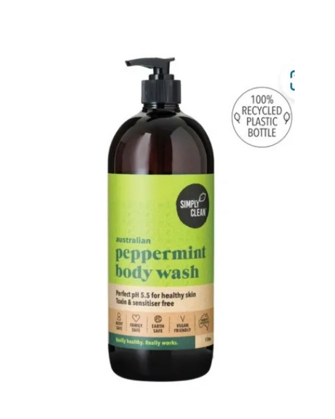 Australian Peppermint Body Wash 1L