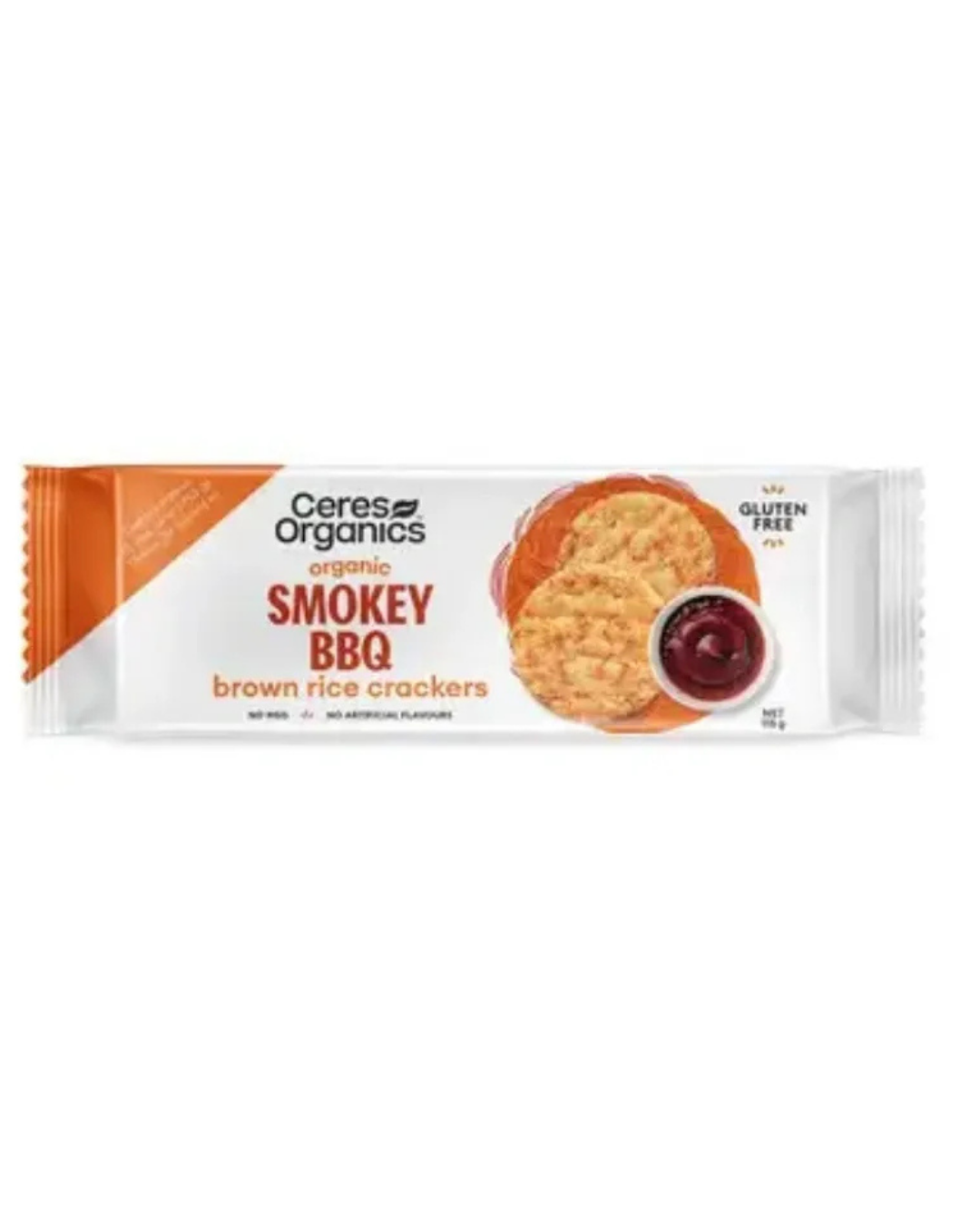Ceres Organics Brown Rice Crackers - Smokey BBQ