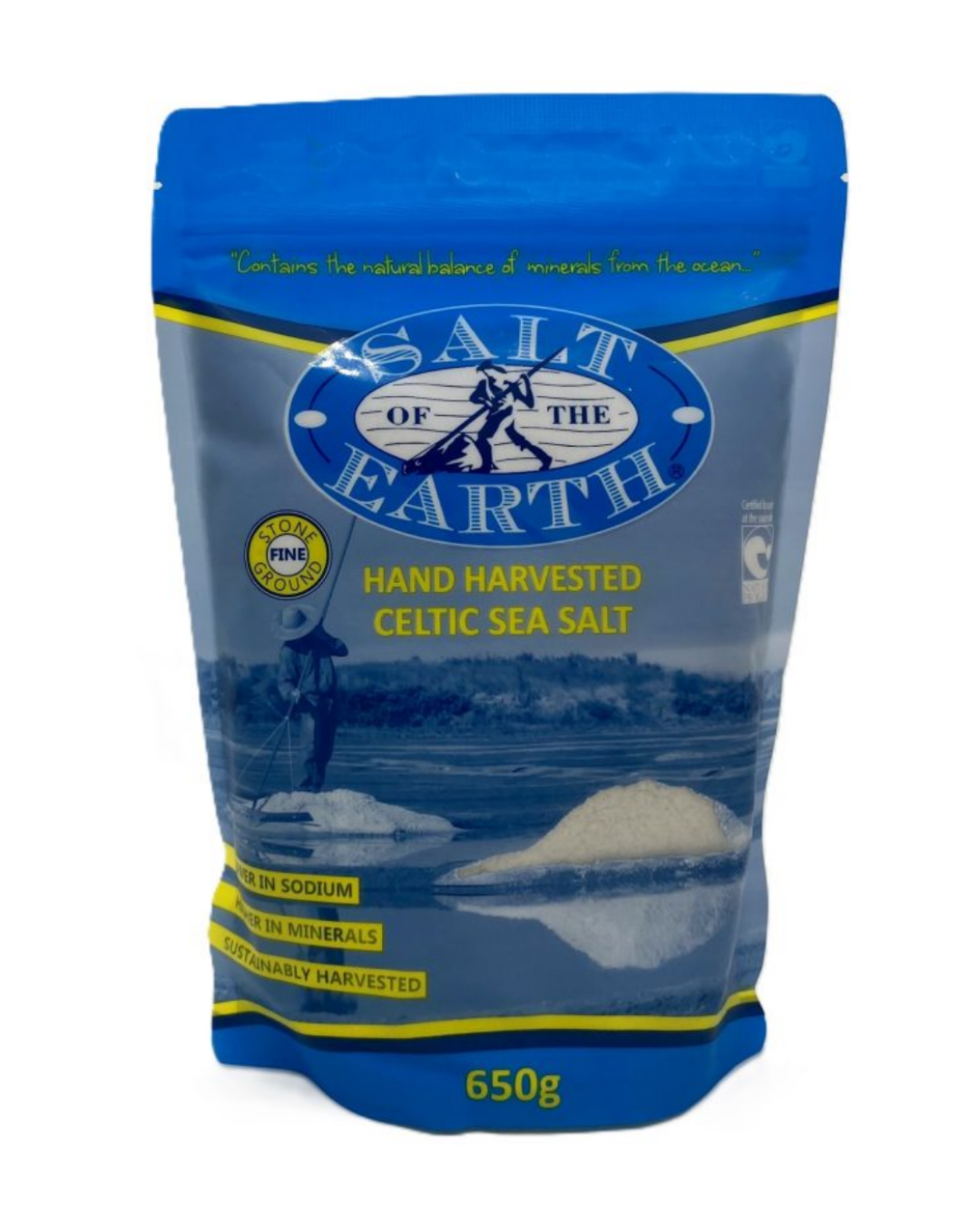 Hand Harvested Celtic Sea Salt - Fine
