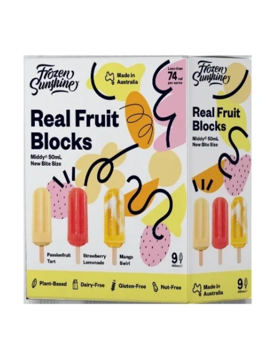 Frozen Sunshine - Real Fruit Blocks 9pk - Middy Size