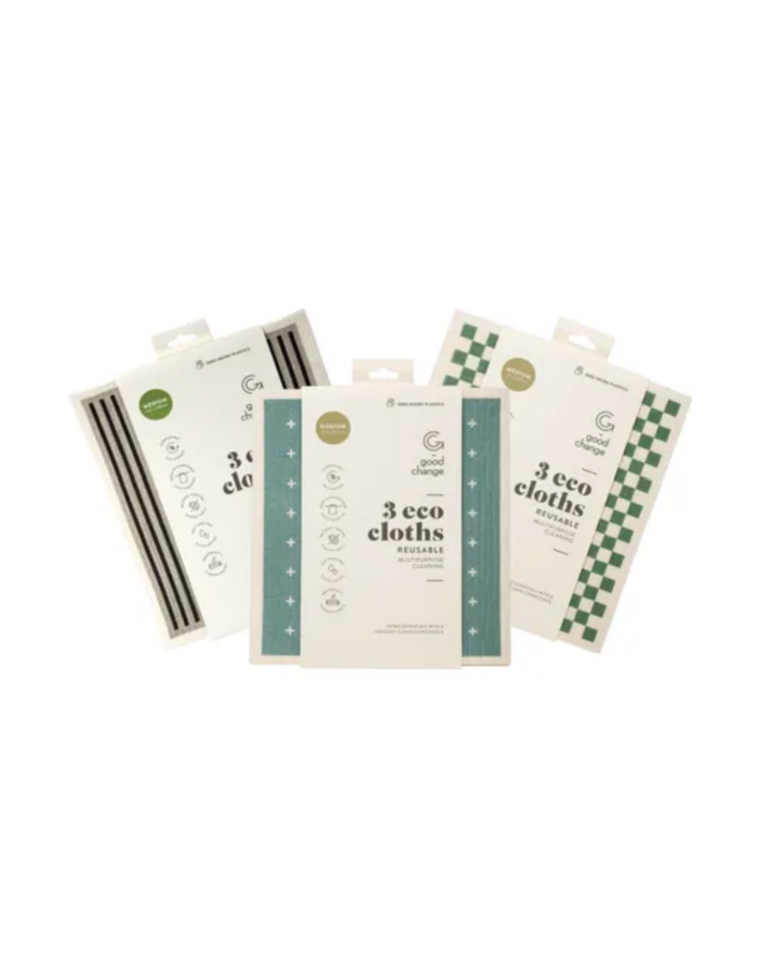 3pk Medium Eco Cloths