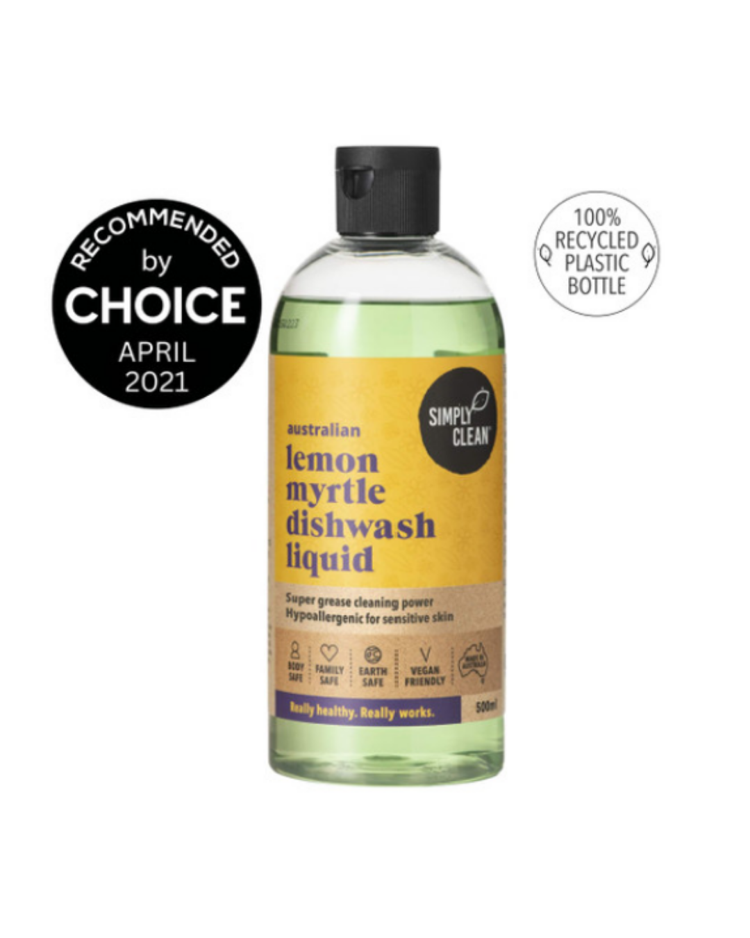 Australian Lemon Myrtle Dishwash Liquid 500ml
