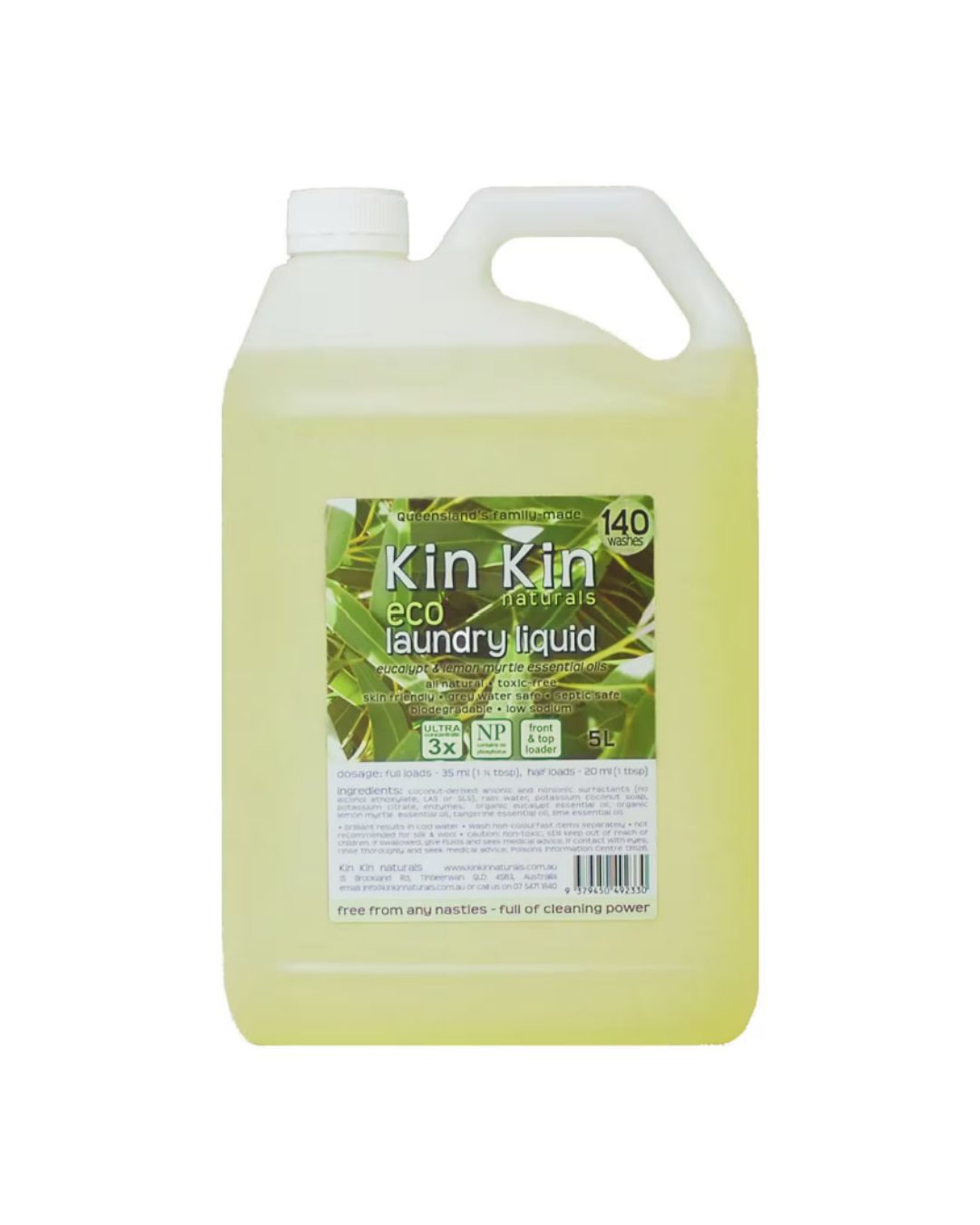 Kin Kin Laundry Liquid Eucalyptus and Lemon Mrytle