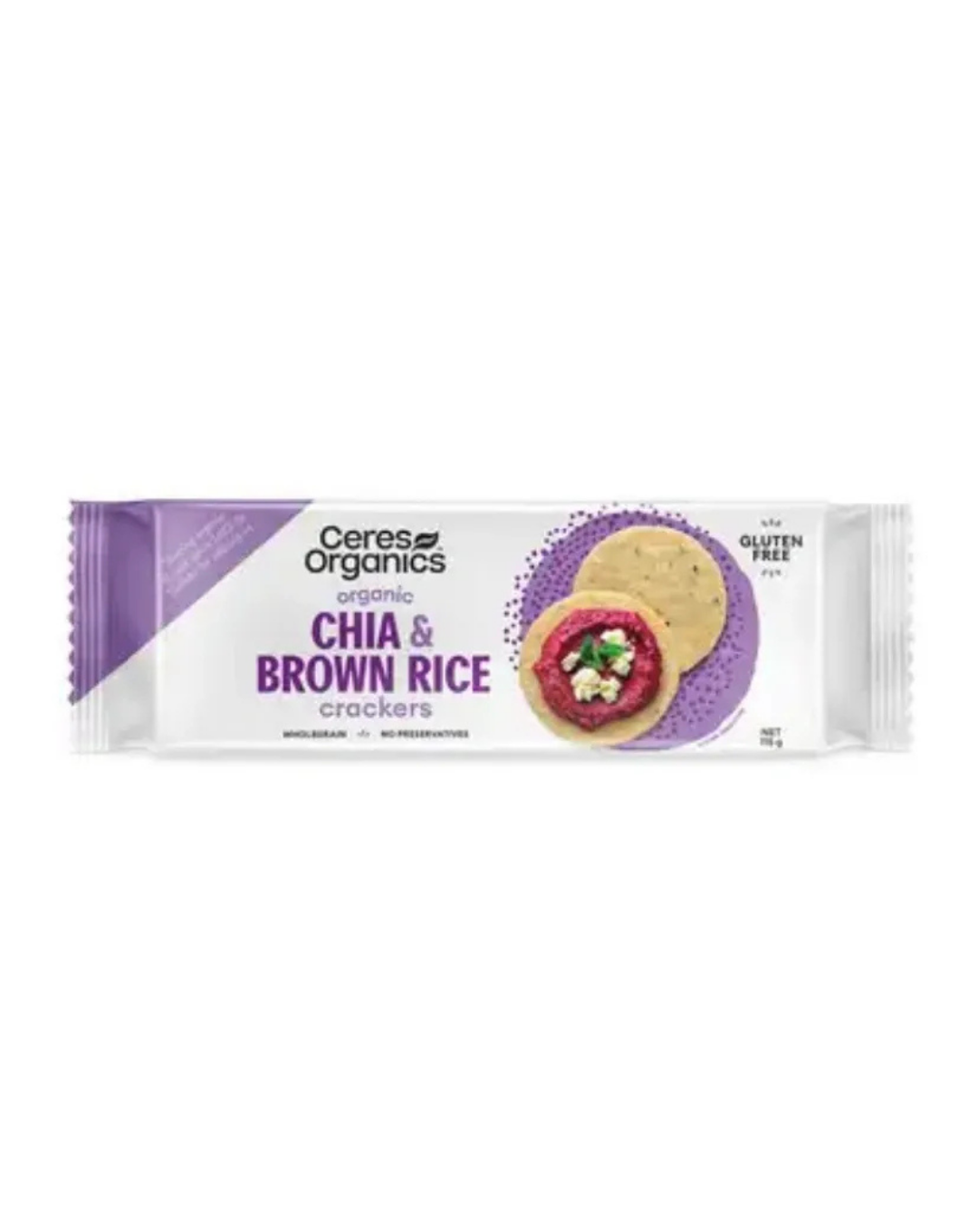 Ceres Organics Brown Rice Crackers with Chia