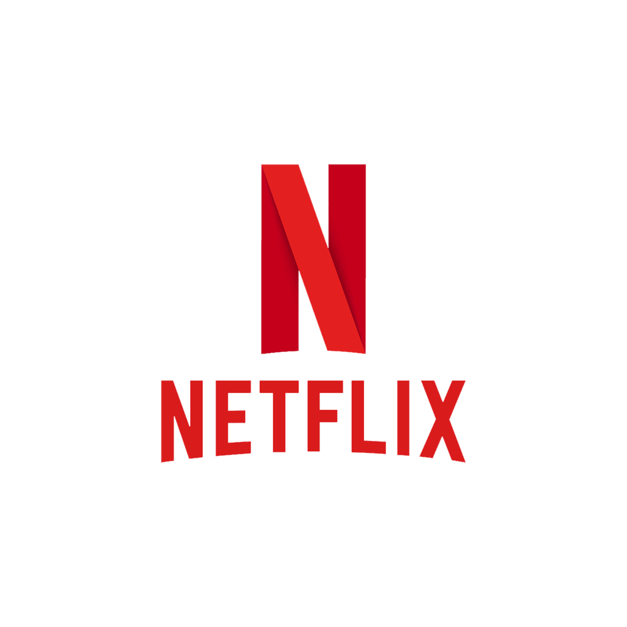 Netflix logo with red 'N' on black background