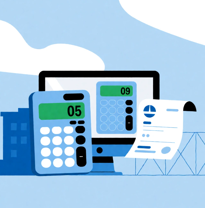healthcare financial billing calculator invoice computer