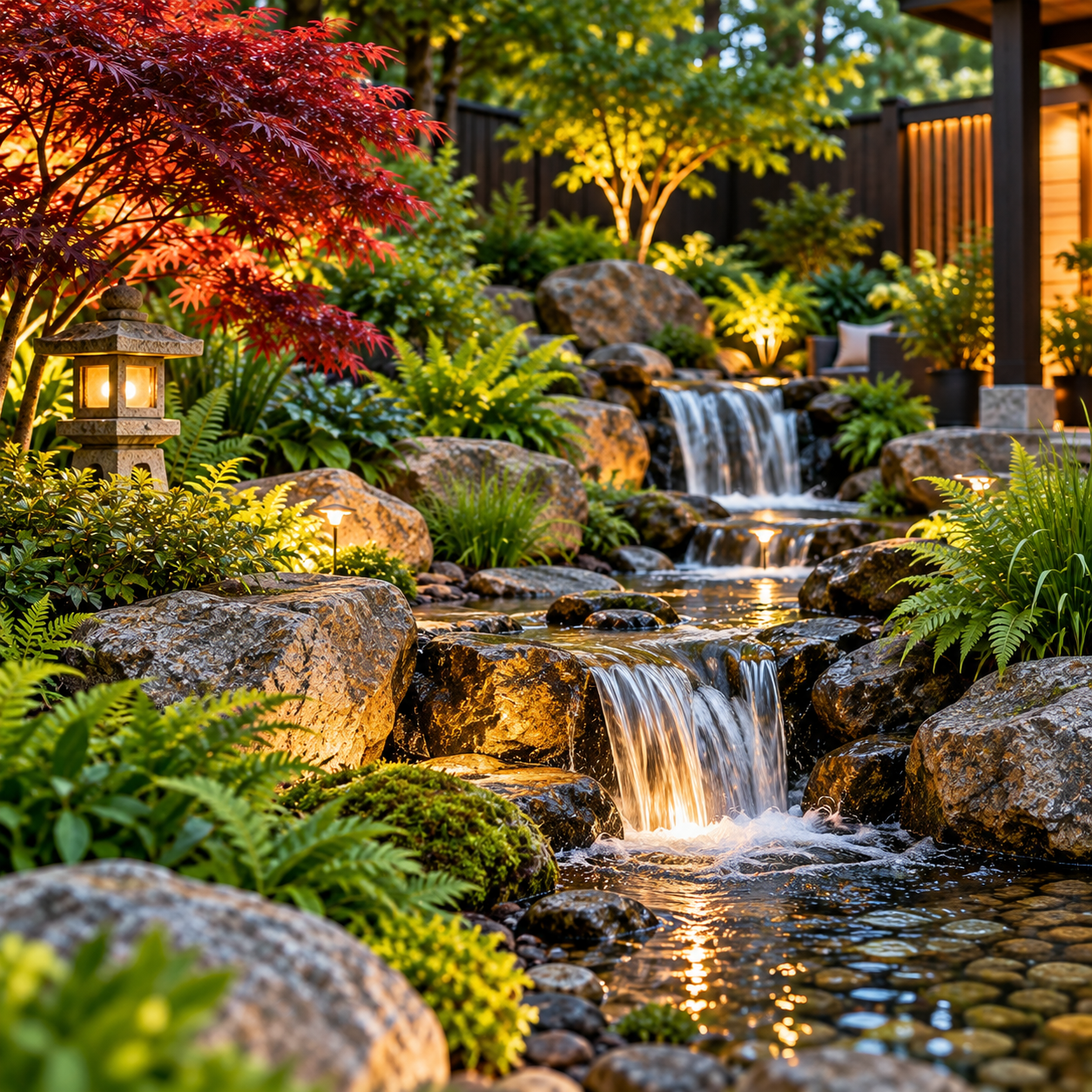 Pondless waterfall, creek or pond Installation