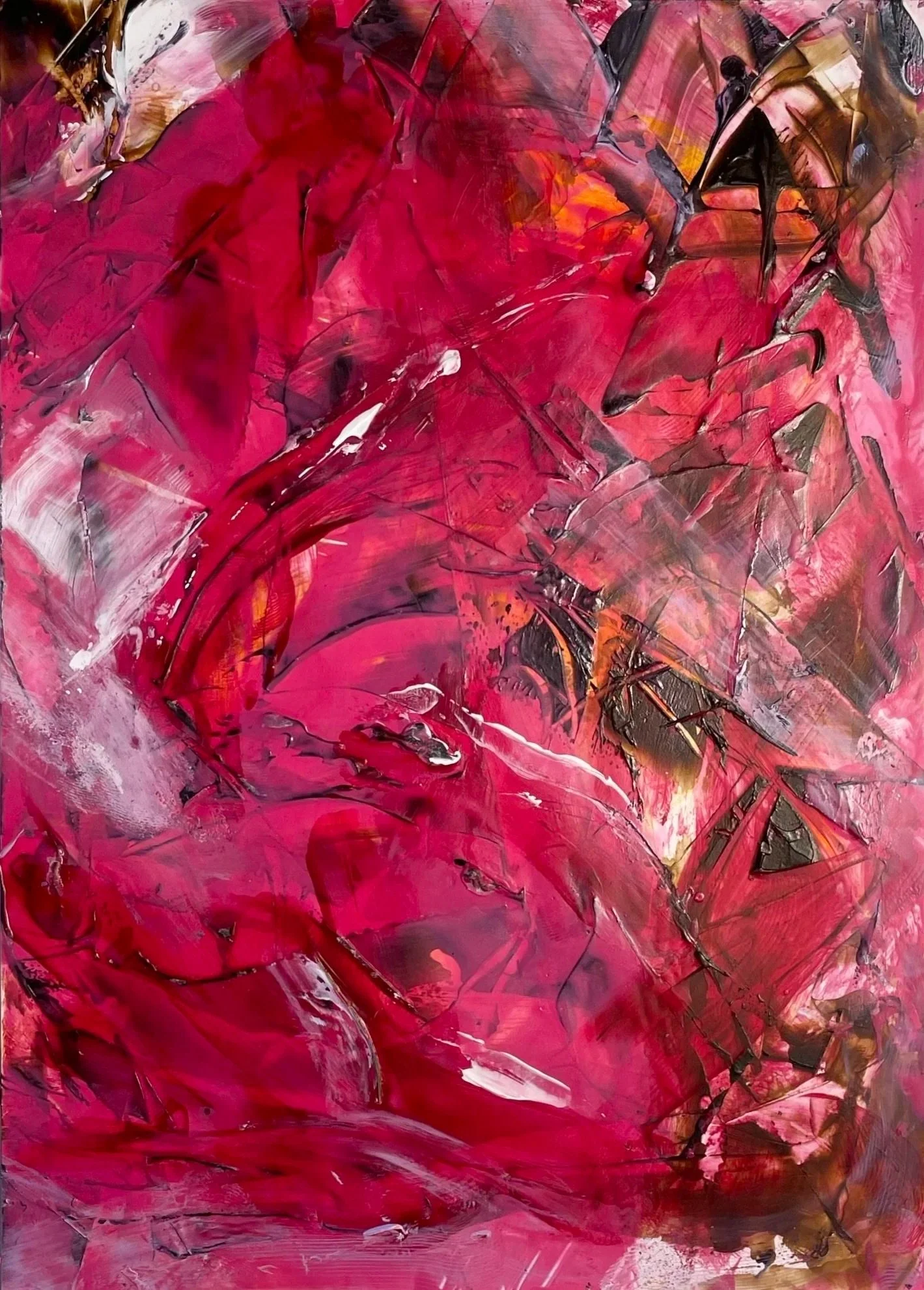 "Smudged lipstick I",

Acrylic on 230gsm,
18 x 13cm,

Available