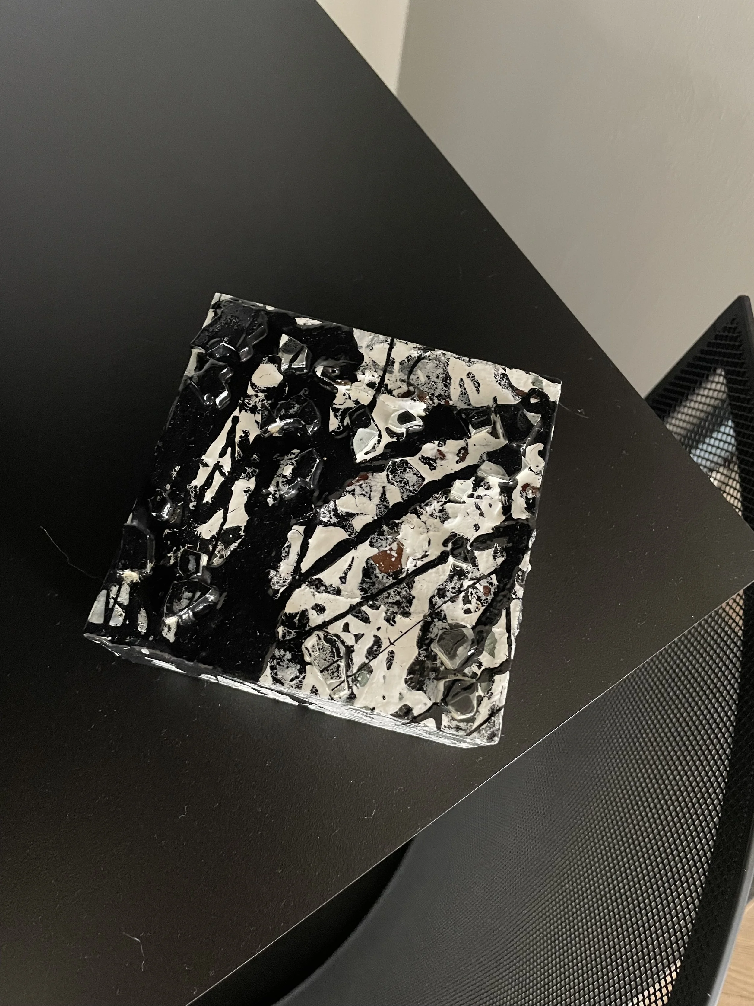 "A Fine Mess",

Mixed media on wood,

10 x 5 x 5cm,

Available