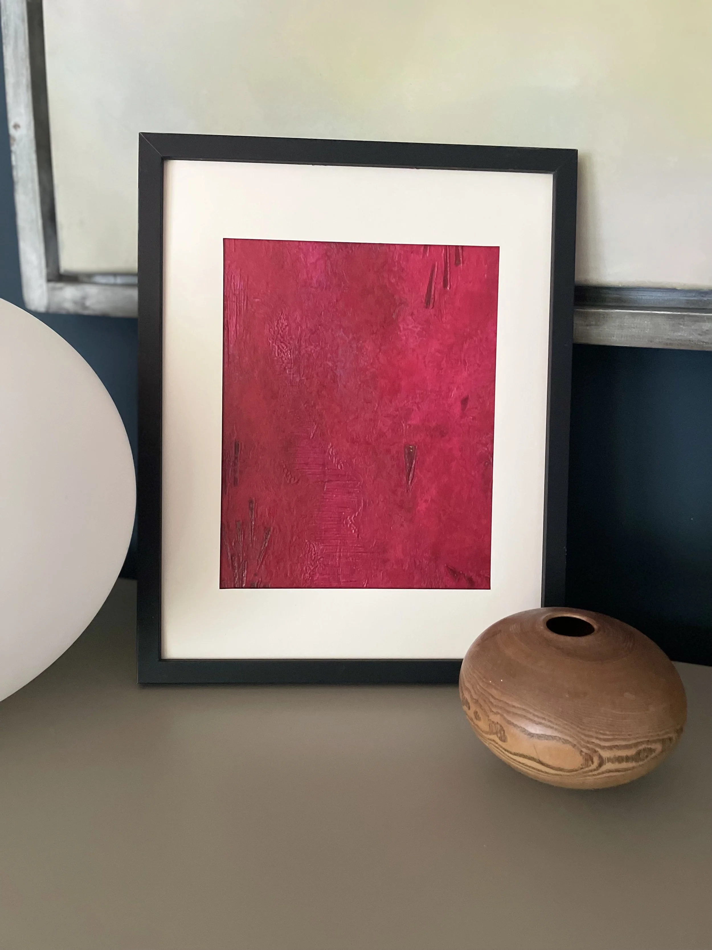 "The Burden of Proof",

Acrylic Media on Wood,
A4,

Available unframed