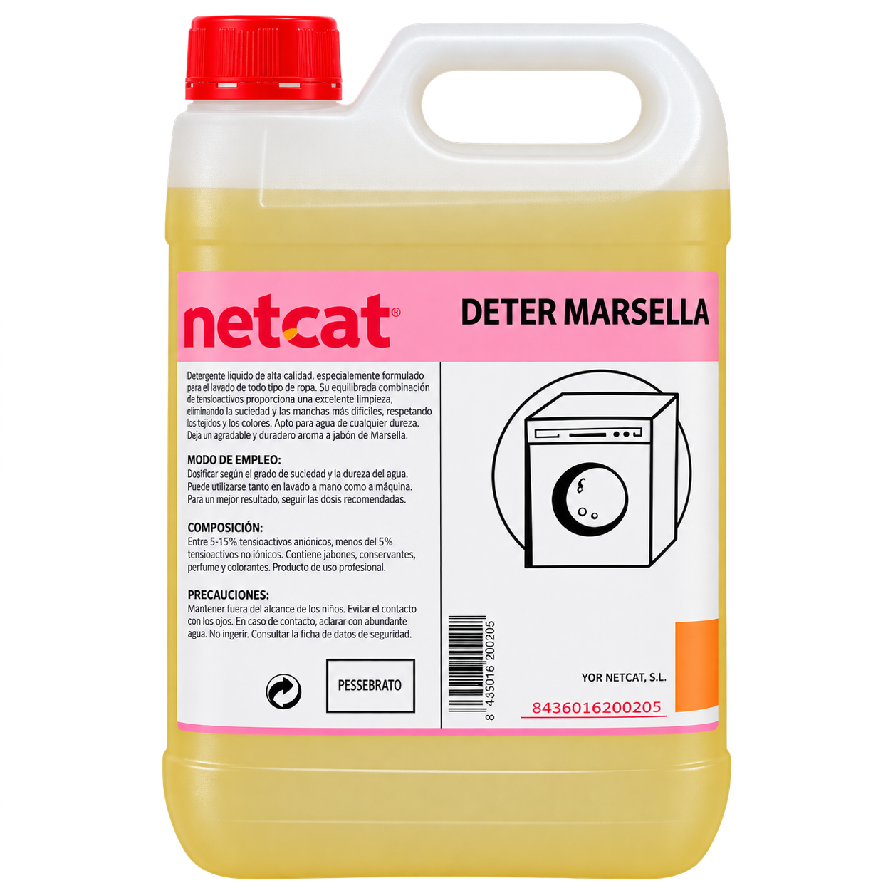 Pack 4 Detergente Marsella 5l