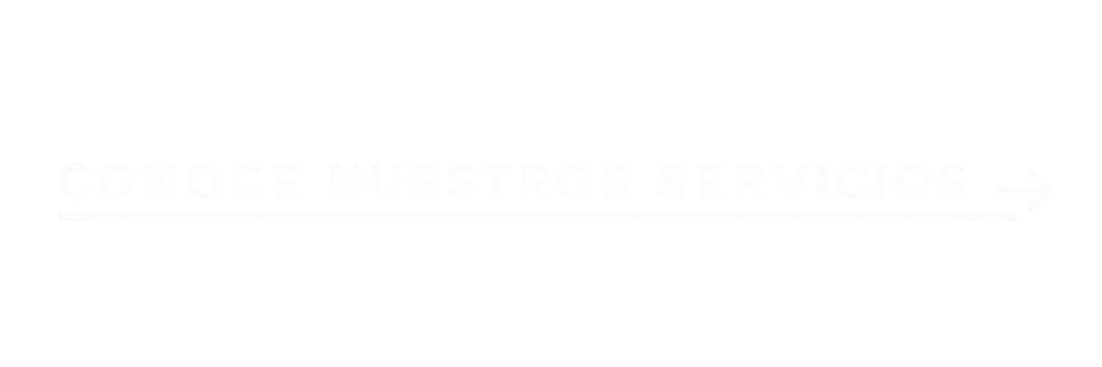 Texto en inglés que dice 'Conoce nuestras historias' con una flecha apuntando a la derecha.