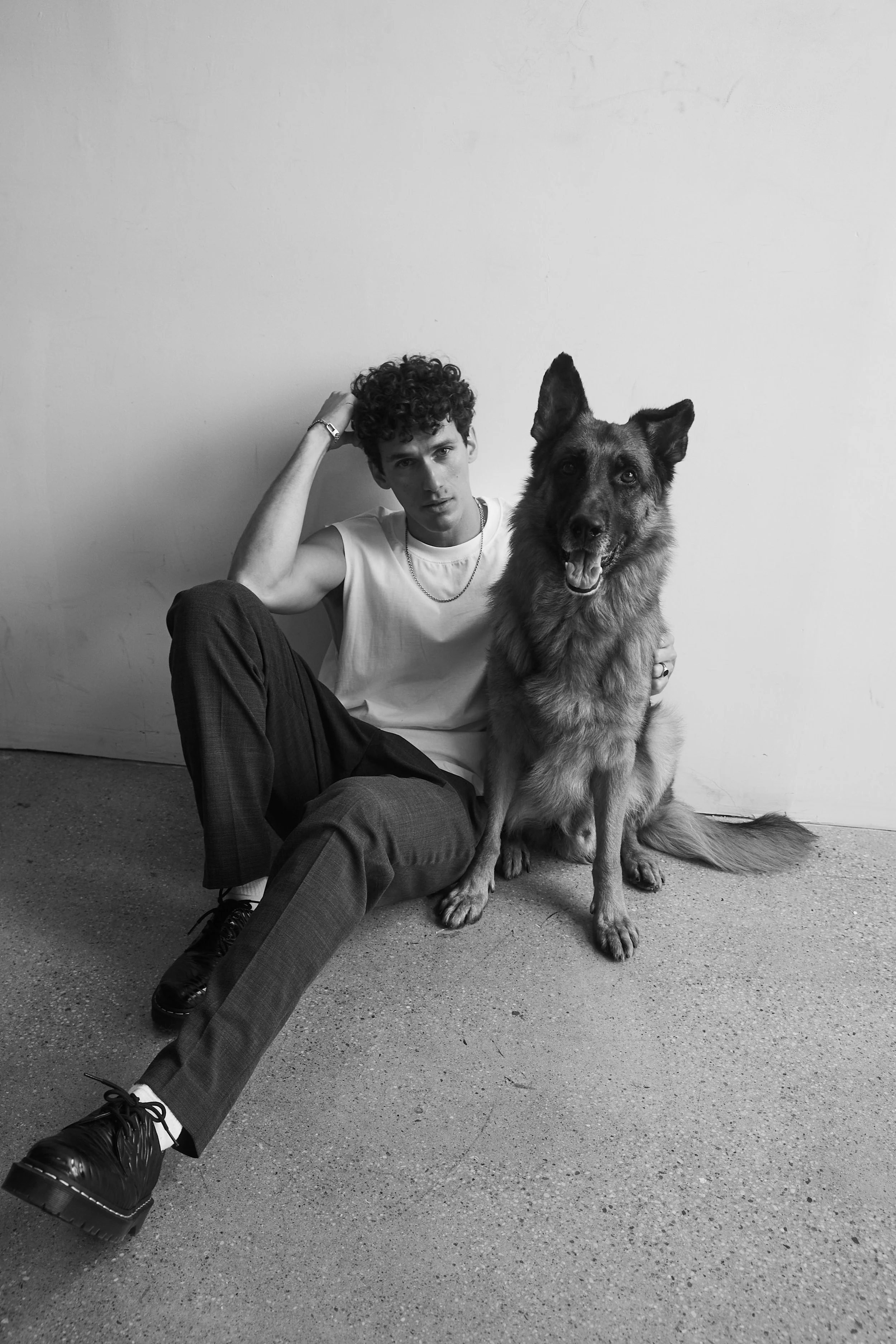 Photographer - Chelsea Marrin-
Stylist - Angelique Kaylie -
Actor - Sam Vartholomeos
