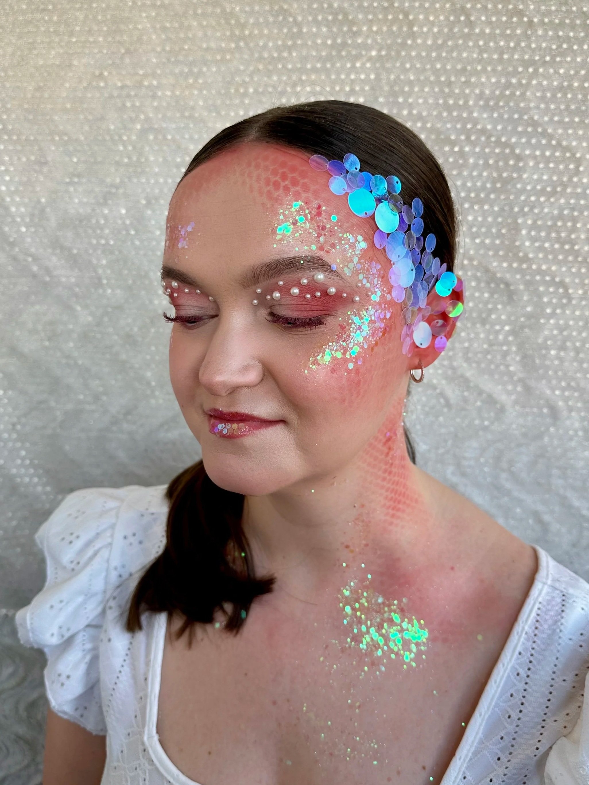 Mermaid Glitzer Makeup
