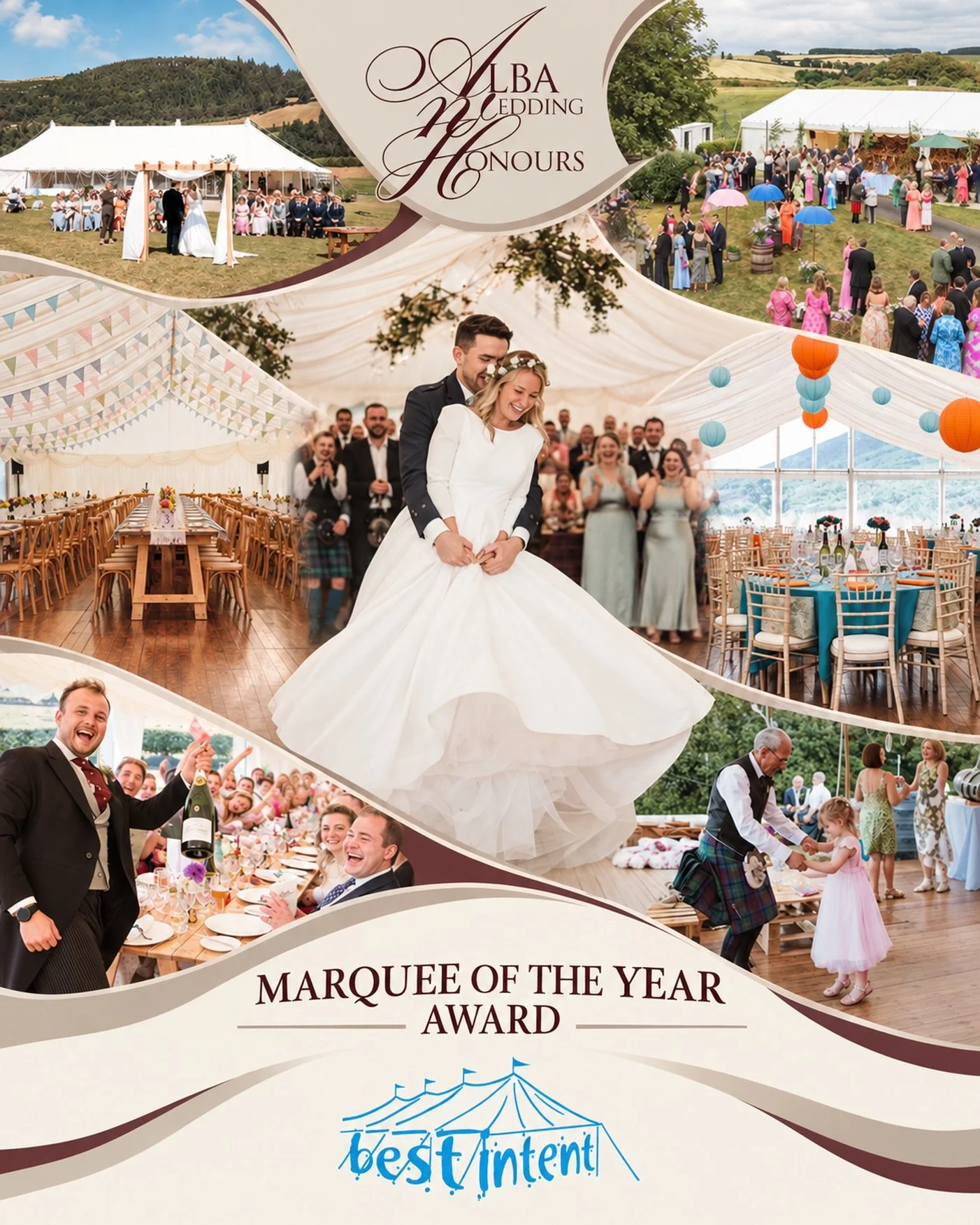 🏆 Marquee of the Year 🏆

We&rsquo;re absolutely delighted to share that Best Intent Marquees has won the Marquee of the Year Award at the @albaweddinghonours 💖

A huge thank you to everyone who took the time to vote for us. We&rsquo;re incredibly 