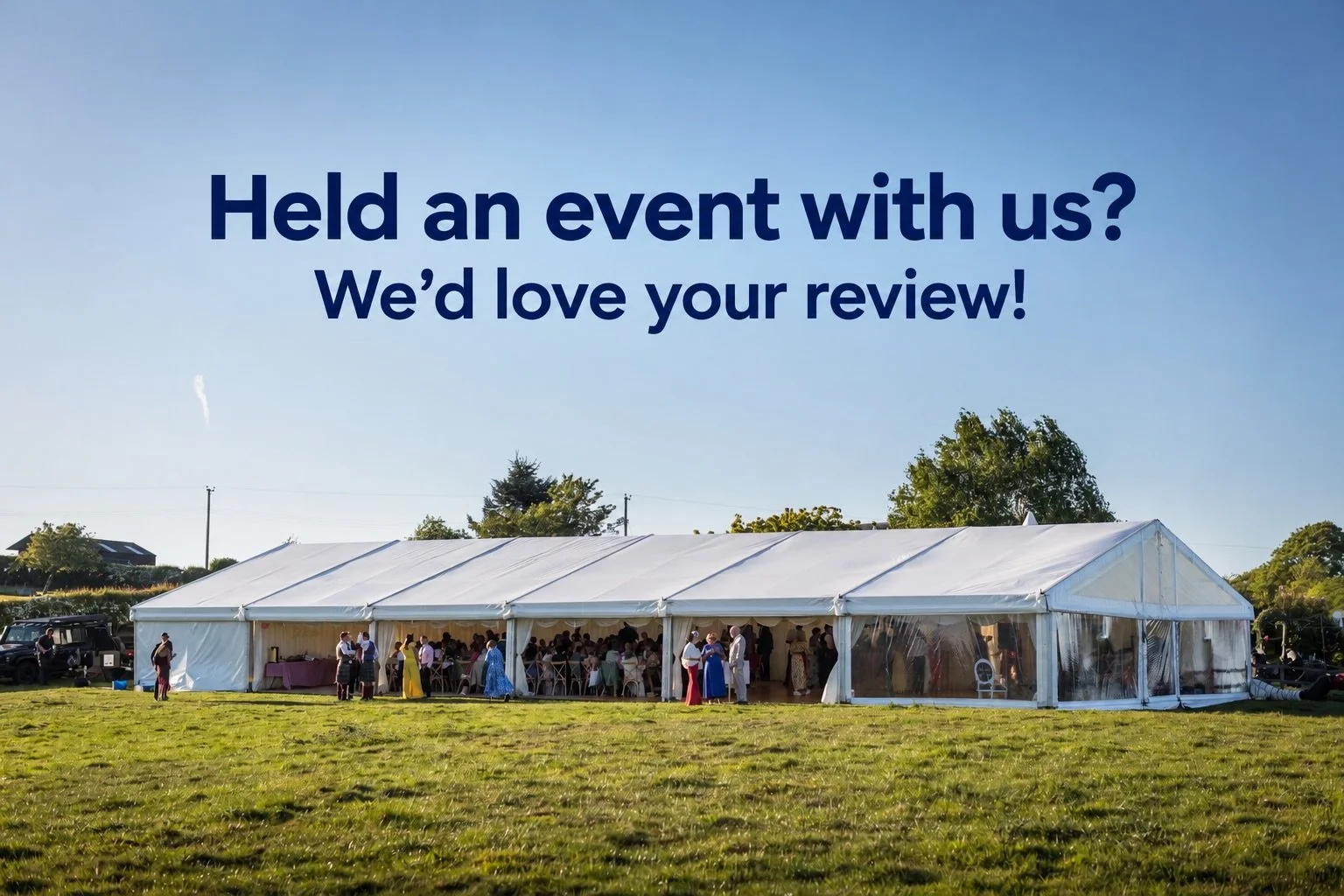 Have we helped bring your wedding, party or event to life? 🎪💙

We&rsquo;d love to hear about your experience with us!! If you have a spare minute, please leave us a review on our Facebook page or Google business page 🙏🏻🙌🏻

Head to our Facebook 