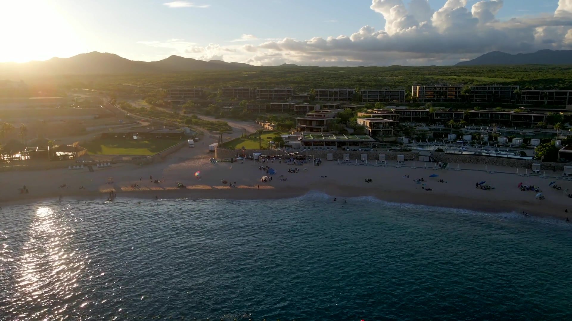 A cinematic coastal wide from the Capgemini Cabo recap