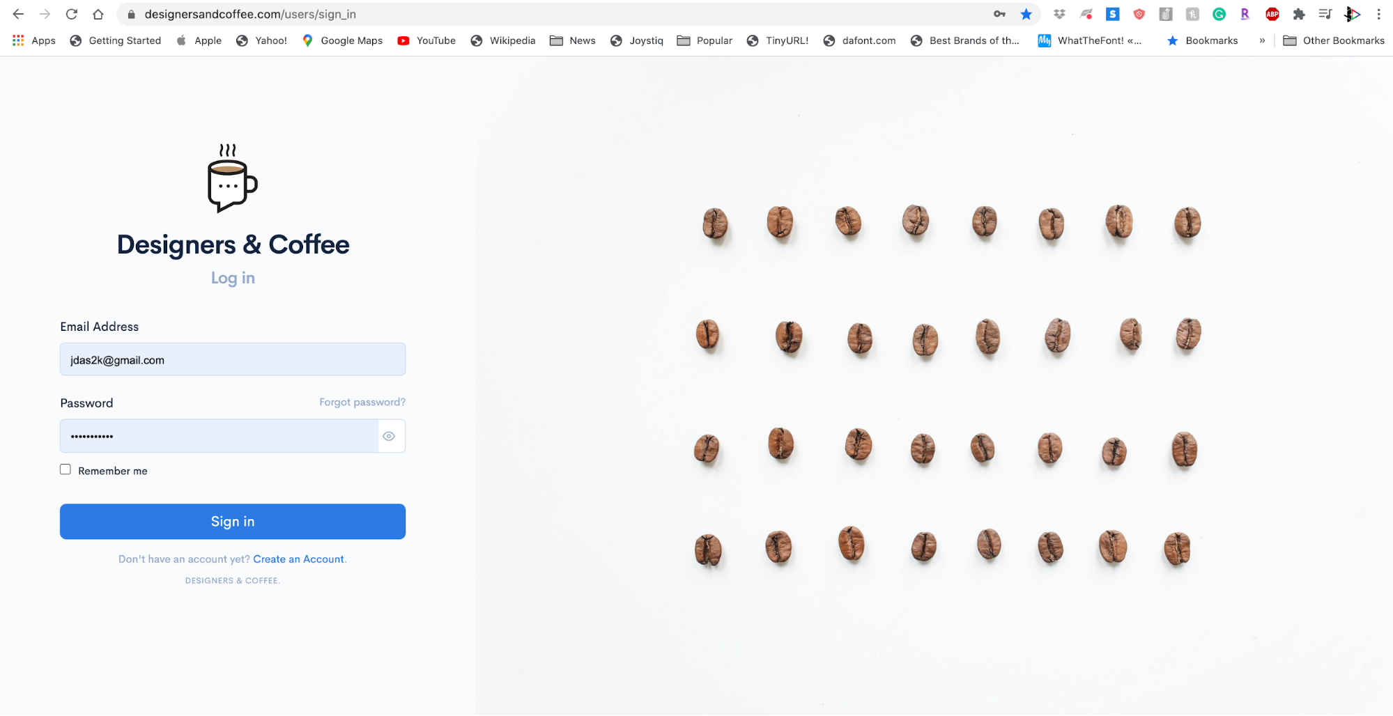 Homepage - Login