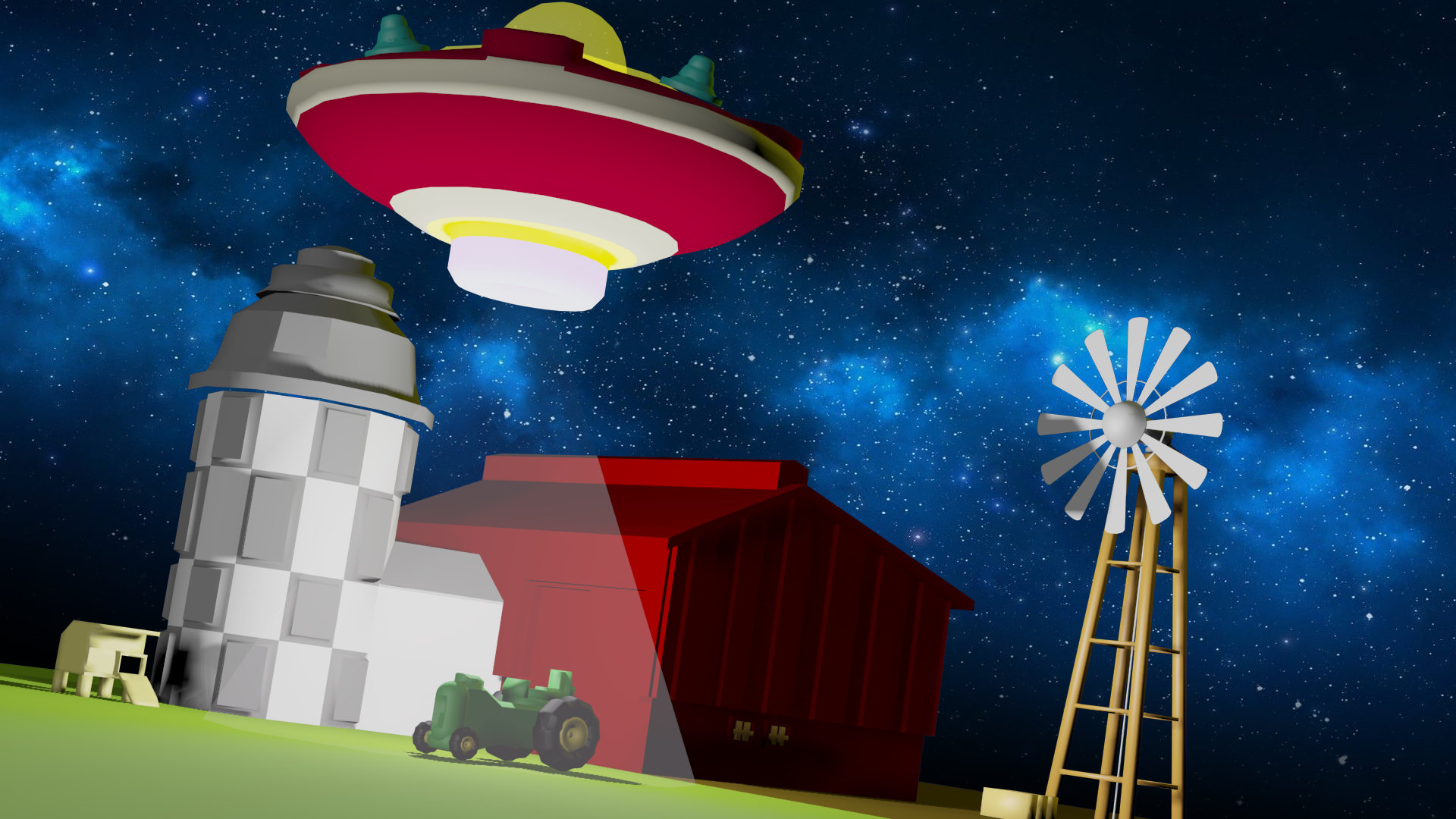 Environment Modeling - Farm at Night