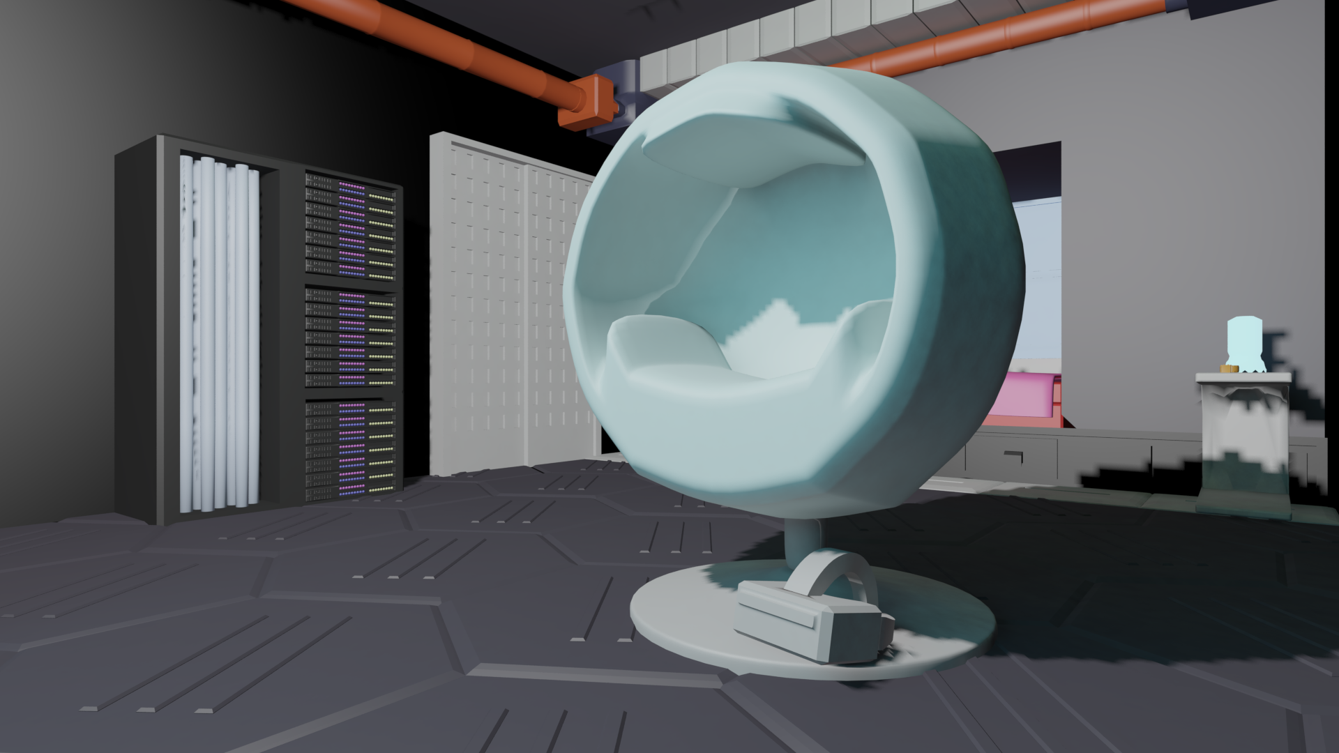 Environment Modeling - Cyberpunk Room