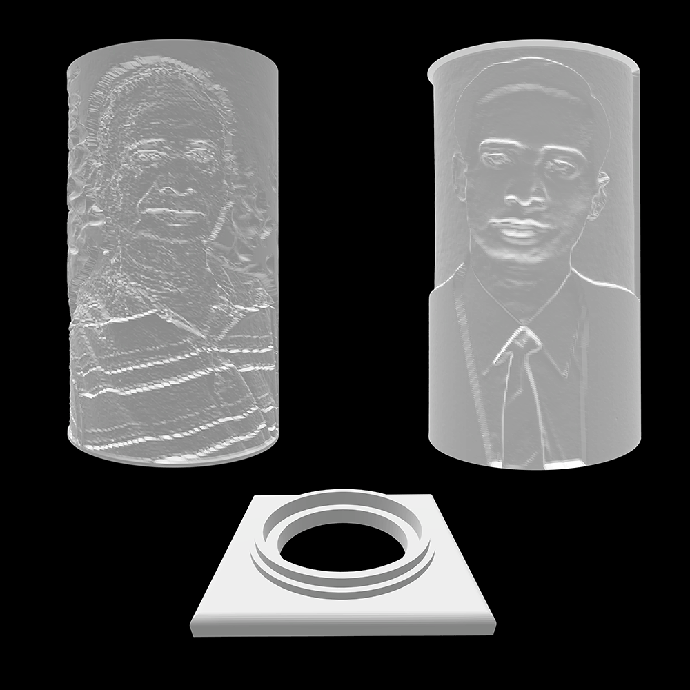 Lithophane Memorial Candle