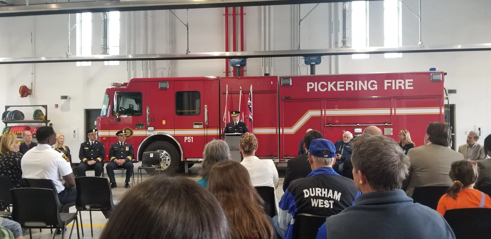 Openning remarks at the new Pickering Fire Station 1 / HQ