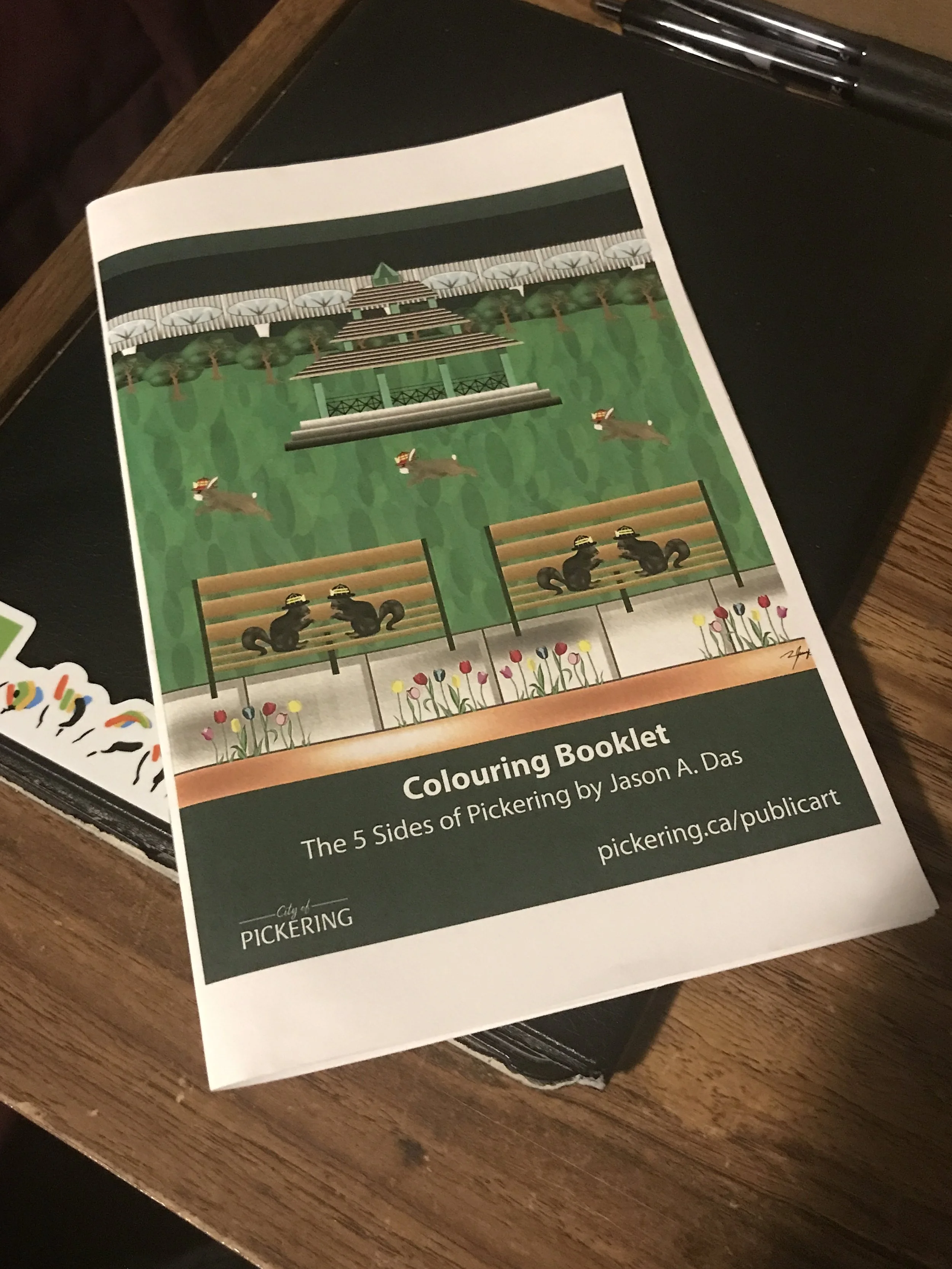 A copy of the Colouring Book I designed for the event