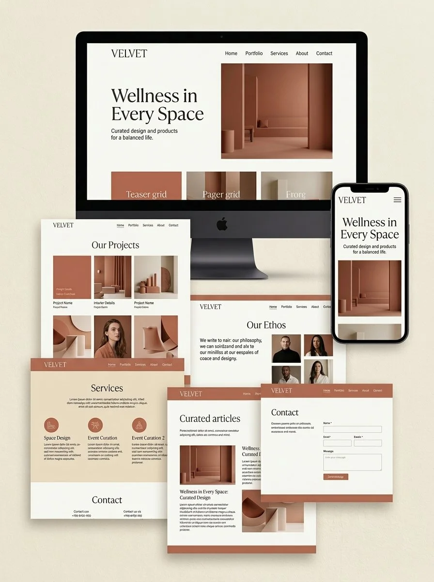 Five page website