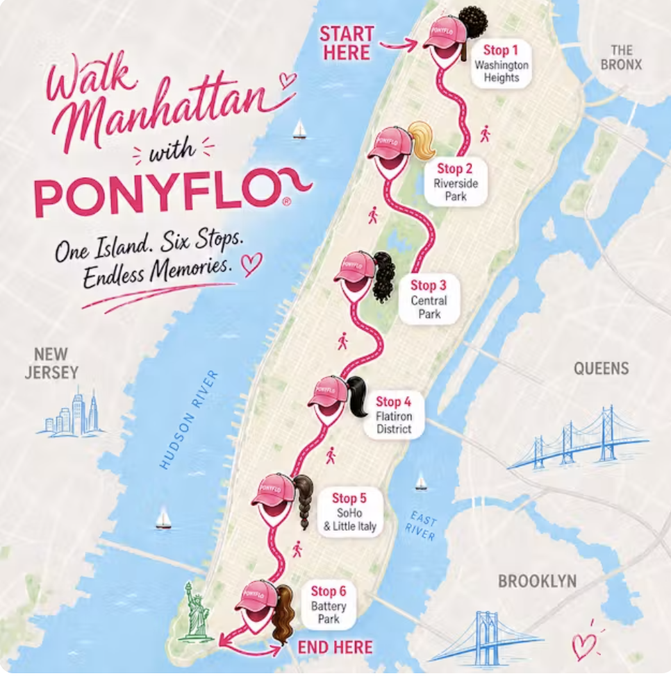 Walk Manhattan with PONYFLO