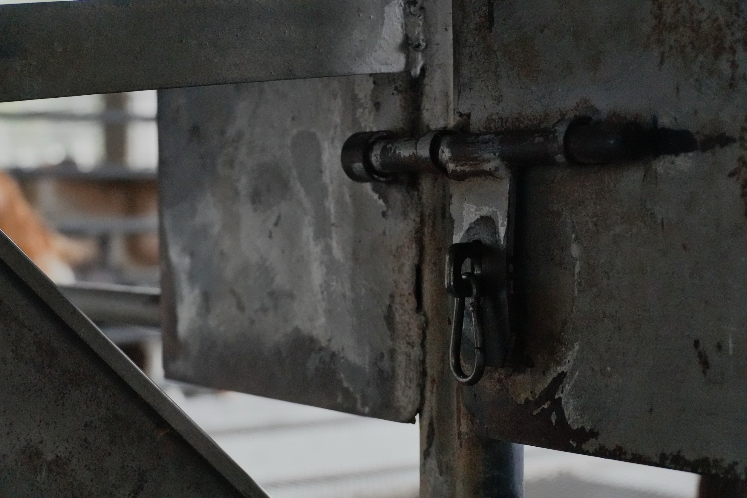 a latch that keeps them locked in