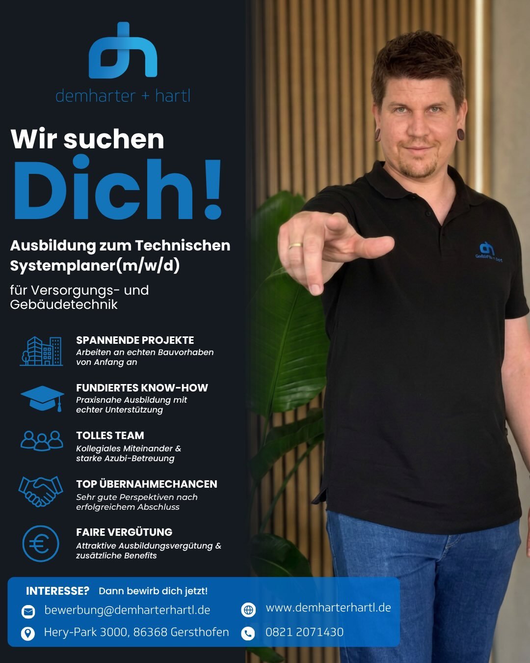🎓 Starte deine Zukunft mit uns! 🚀

Du bist bald mit der Schule fertig und suchst einen Beruf mit Zukunft? Du interessierst dich f&uuml;r Technik, m&ouml;chtest mit modernen Programmen arbeiten und an echten Bauprojekten mitwirken?

Dann starte dein