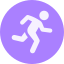 Icon of a person running or jogging