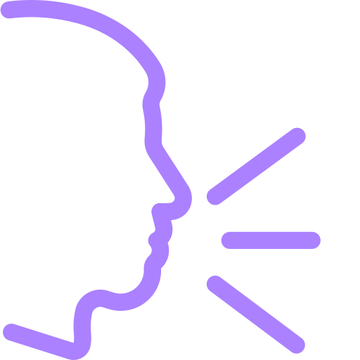 Silhouette of a person coughing or sneezing with lines indicating the release of air or droplets.