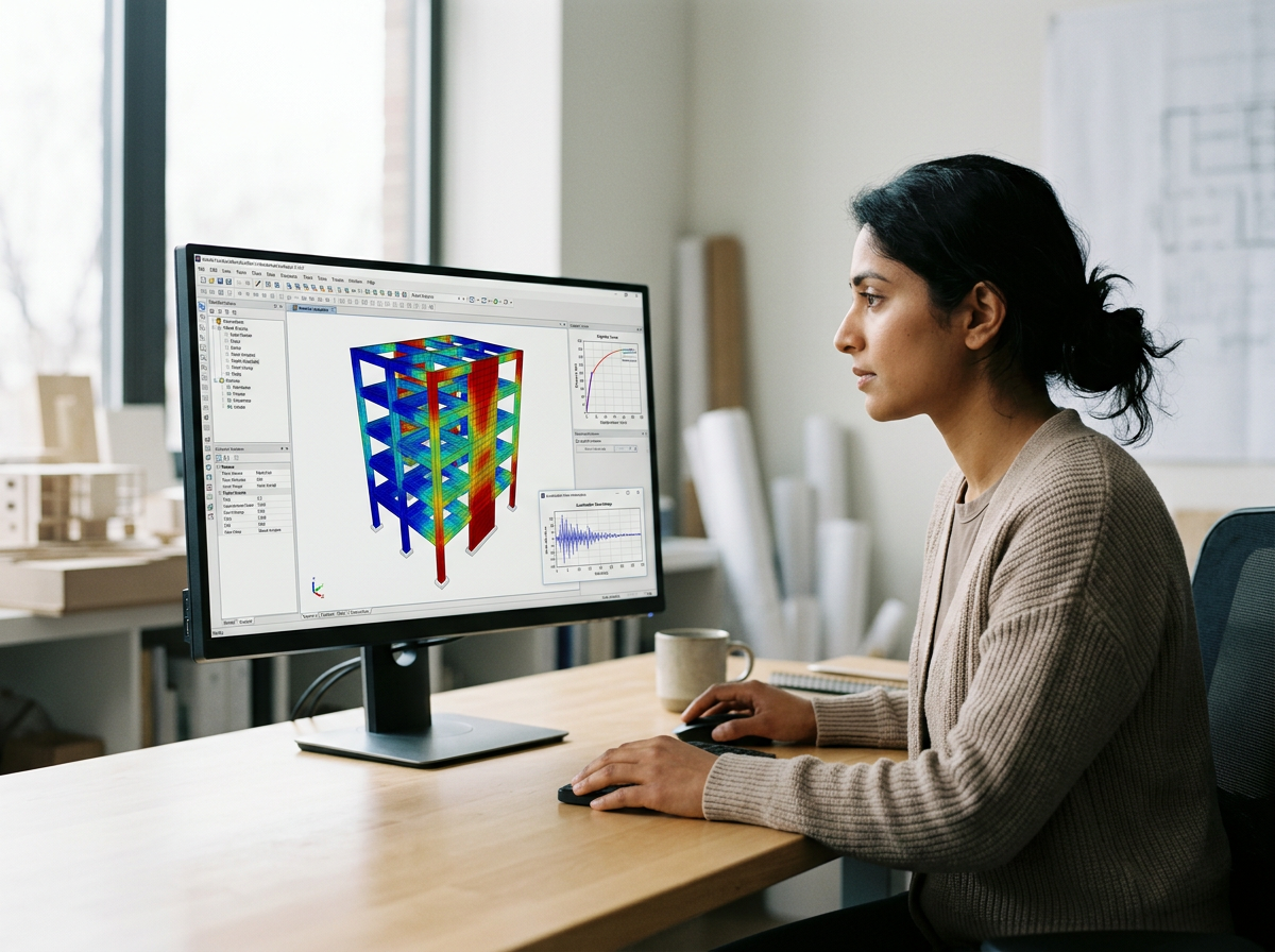 3D structural analysis modeling and finite element load calculations