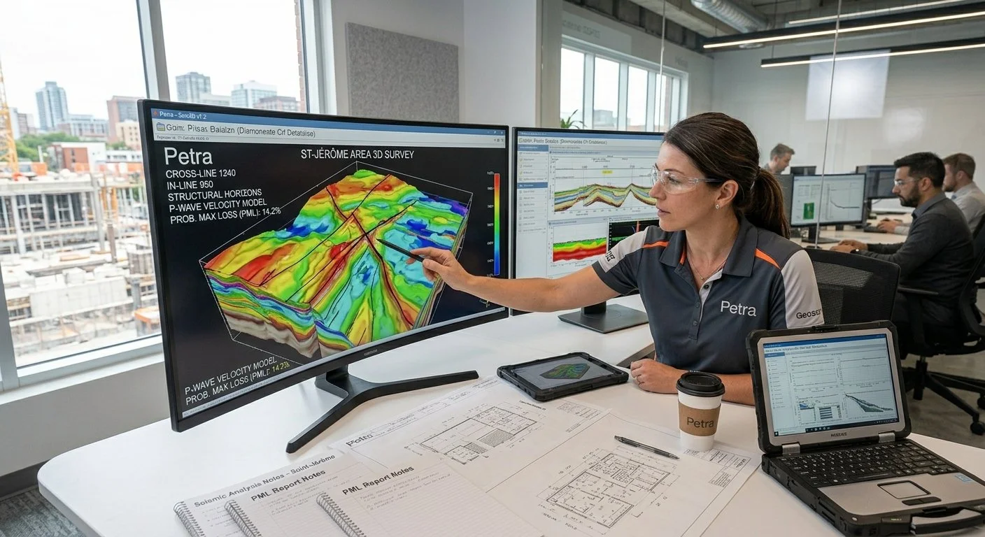 Seismic design analysis and geotechnical data review for building engineering