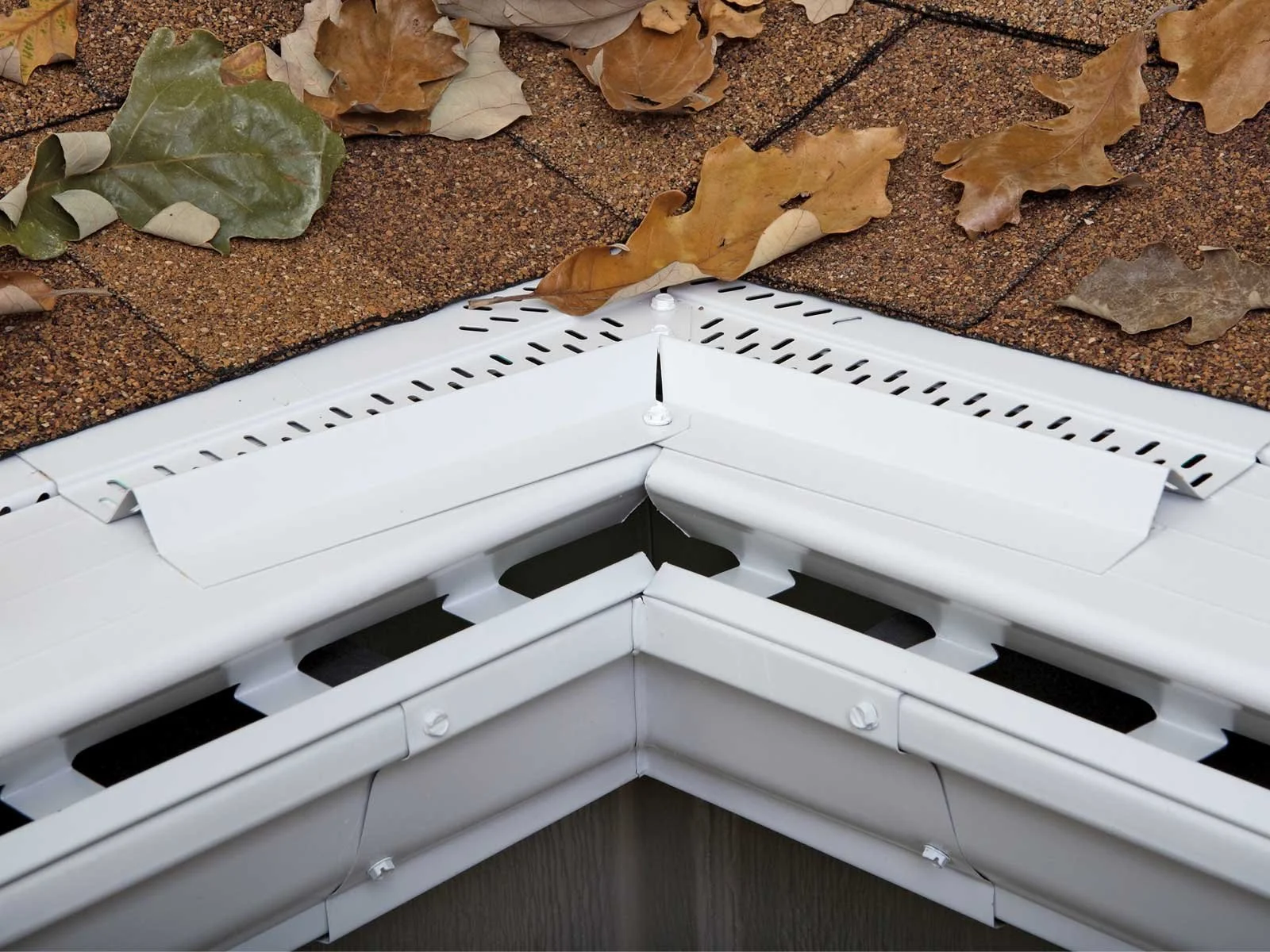 leafx inside miter installed on gutters