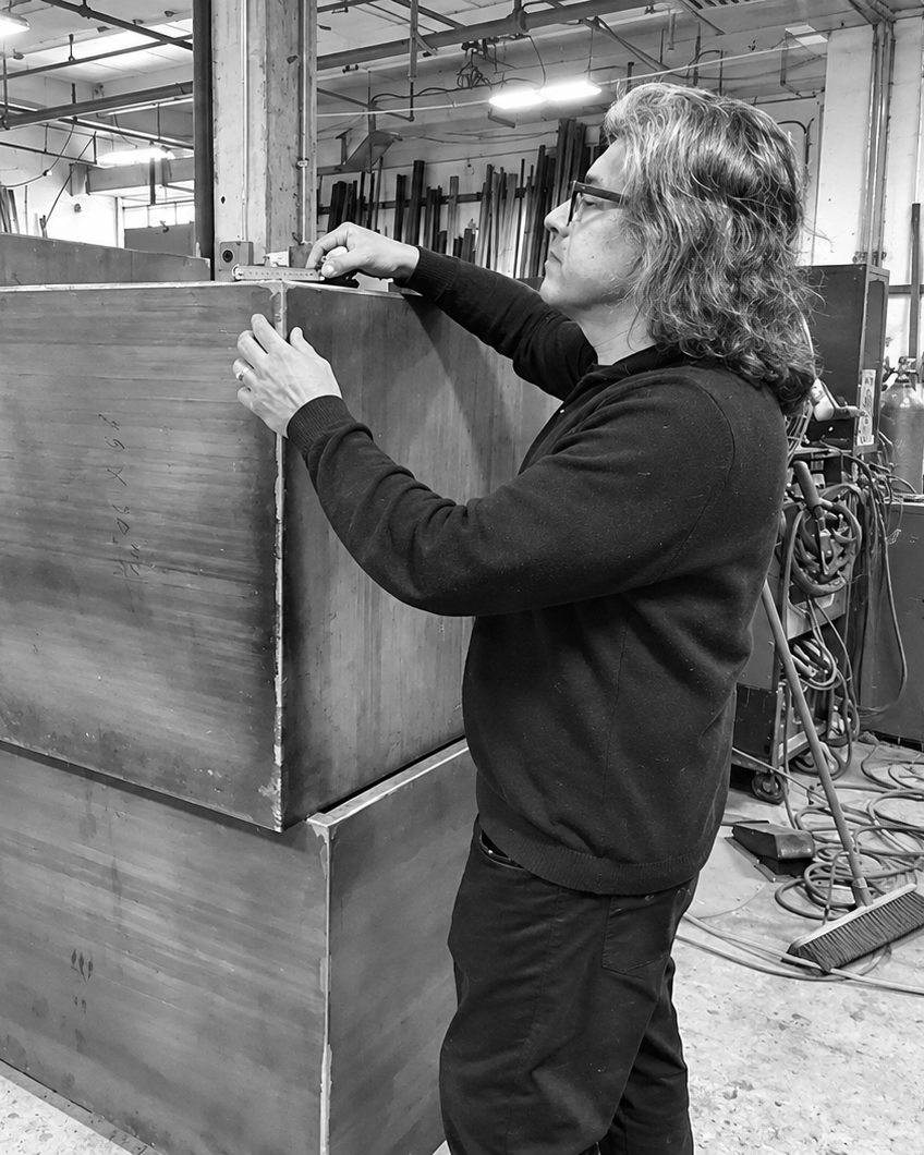 Designer sketching in the studio, David Eaton Associates