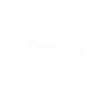 Centrify logo on a black background.