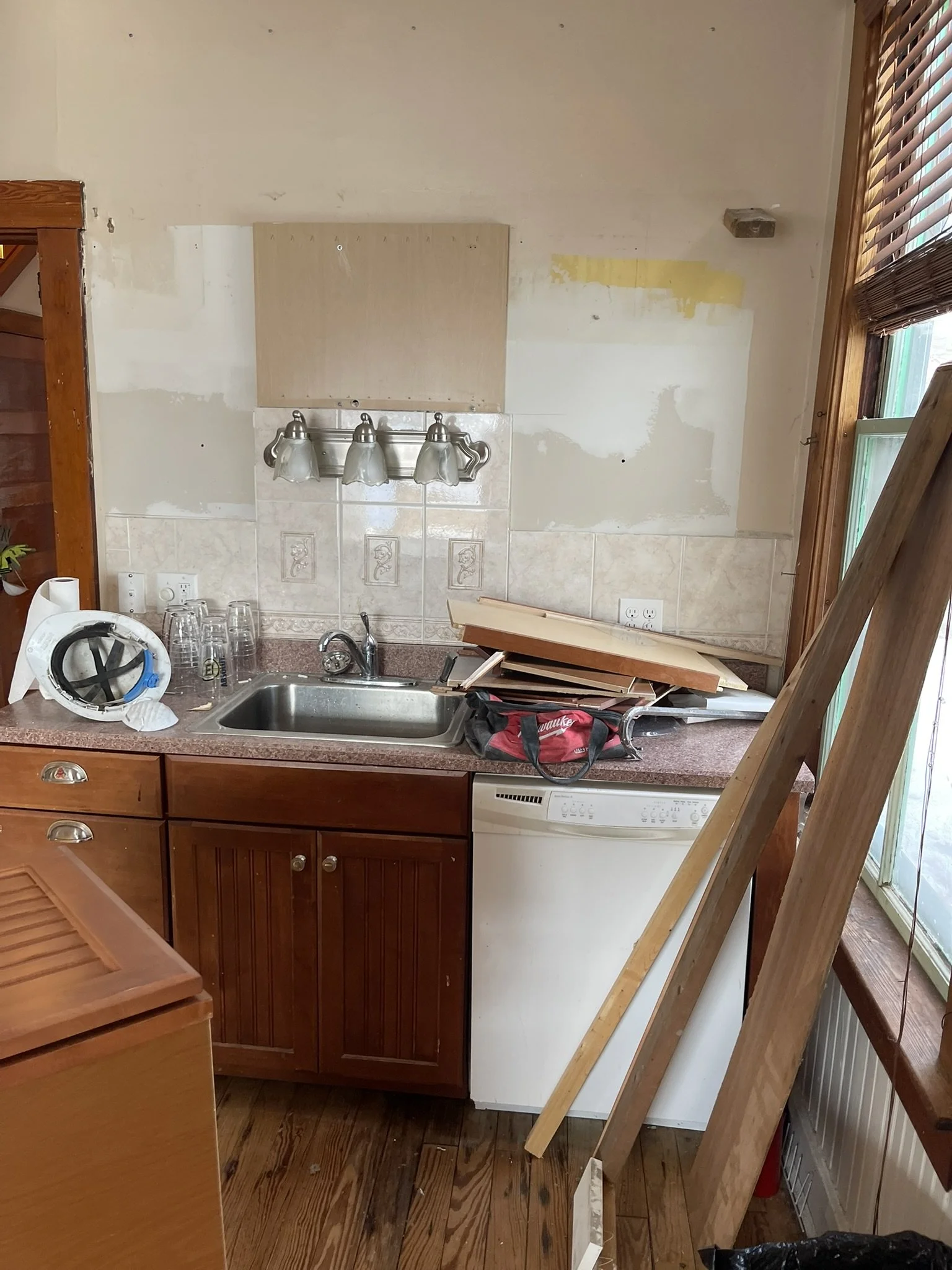 BEFORE — Original kitchen at 34 Huntington Avenue