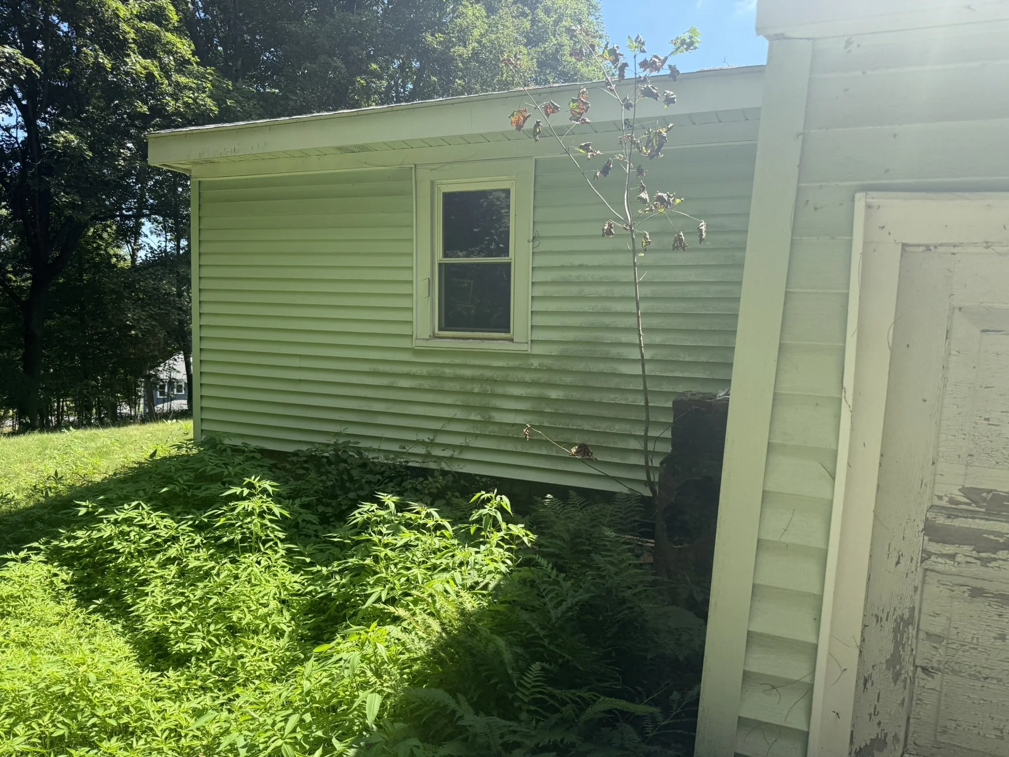 BEFORE — Side exterior at 1 Pond Street